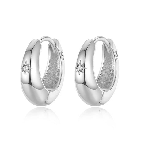 TrustDavis Real 925 Sterling Silver 2022 Fashion Water Drop CZ Hoop Earrings For Women Wedding  Birthday Jewelry Gift DG0041