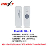 DNXT Universal and Unlocked 4G Mobile Wifi Router Portable Wireless MiFi Hotspot With 3000mAh Battery Modem