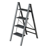 Multi functional folding ladder aluminum alloy high stool kitchen load bearing 300kg step chair widened 3 steps