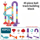 Marble Run Building Blocks Marbles Slide Toys For Children DIY Assemble Creativity Constructor Educational Toys Children Gift