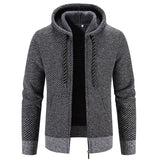 Male Knitted Casual Jackets with Hood Men's Sweater Coat Y2K Hoodies Korean Streetwear Baseball Jumpers Jersey Top Clothing