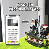 Robot Starter Kit For Arduino Programming with ESP32 Camera and Codes Learning Develop Skill Full Version Smart Automation Set