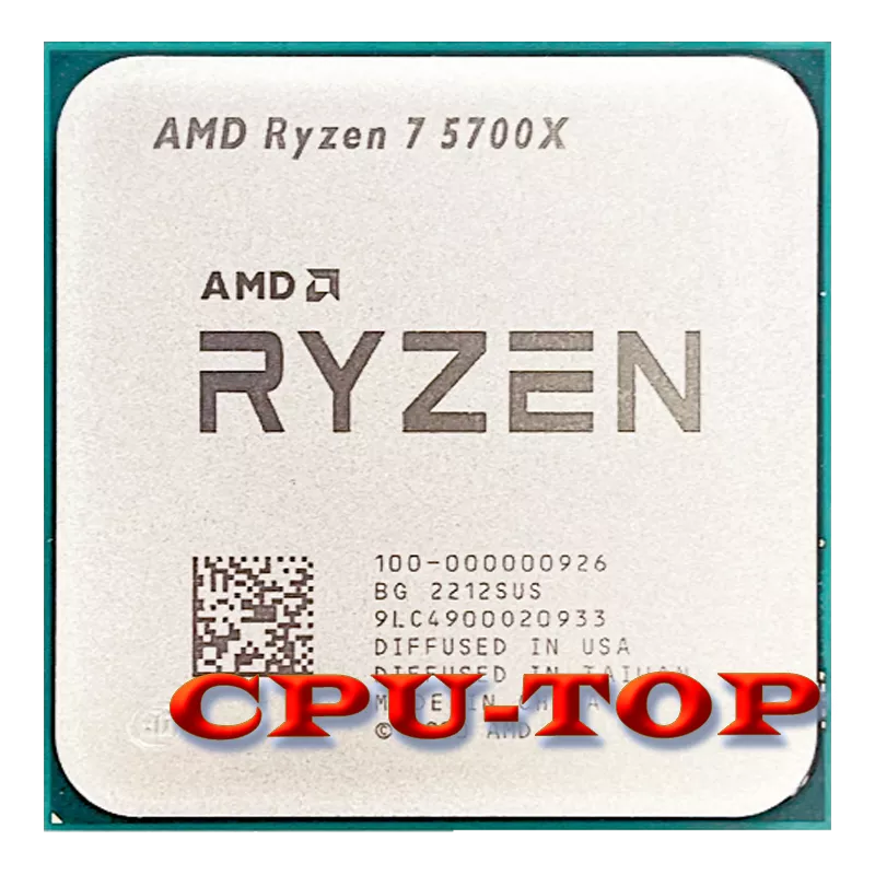 NEW AMD Ryzen 7 5700X R7 5700X 3.4 GHz Eight-Core 16-Thread CPU Processor 7NM L3=32M 100-000000926 Socket AM4 No Fan