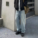 High Street Washed Blue Wide Leg Baggy Jeans for Men and Women Straight Ropa Hombre Y2k Denim Pants Oversized Loose Trousers