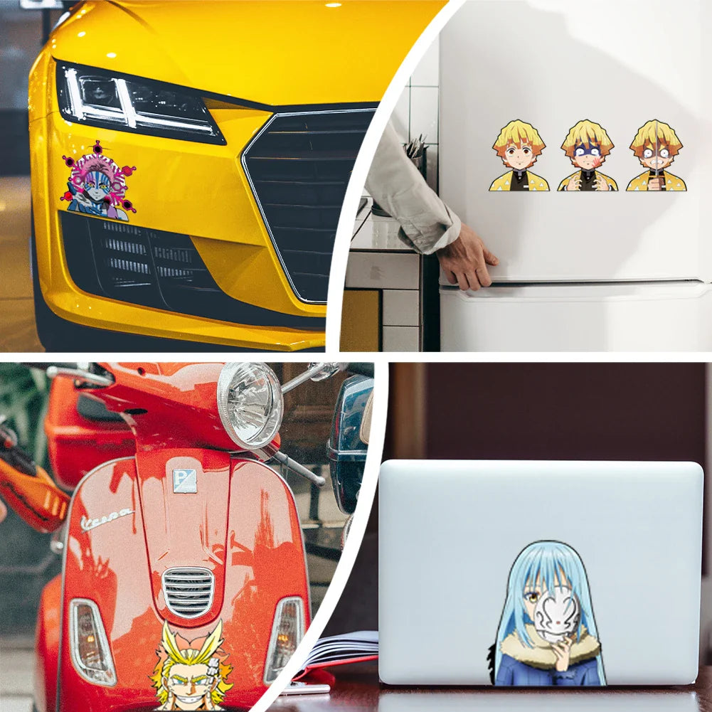 Anime ONE PIECE Charlotte Linlin Character 3D Lenticular Motion Stickers Waterproof Decals for Car Tablet Computer Stickers