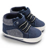 Newborn Boys' Middle top and High top fashion sneakers Boys' and Girls' casual soft cloth bottom anti slip First Walkering shoes