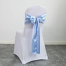 50PCS 17x275cm Rose Gold Satin Chair Sashes Bows Chair Cover Ribbons for Wedding Banquet Party Baby Shower Event Decorations