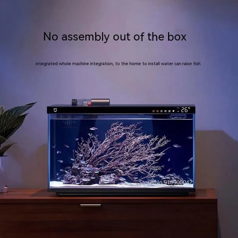 Xiaomi Mijia Smart Fish Tank MYG100 Work With Mijia APP Mobile controlled remote feeding  Smart Lighting System Light Aquarium