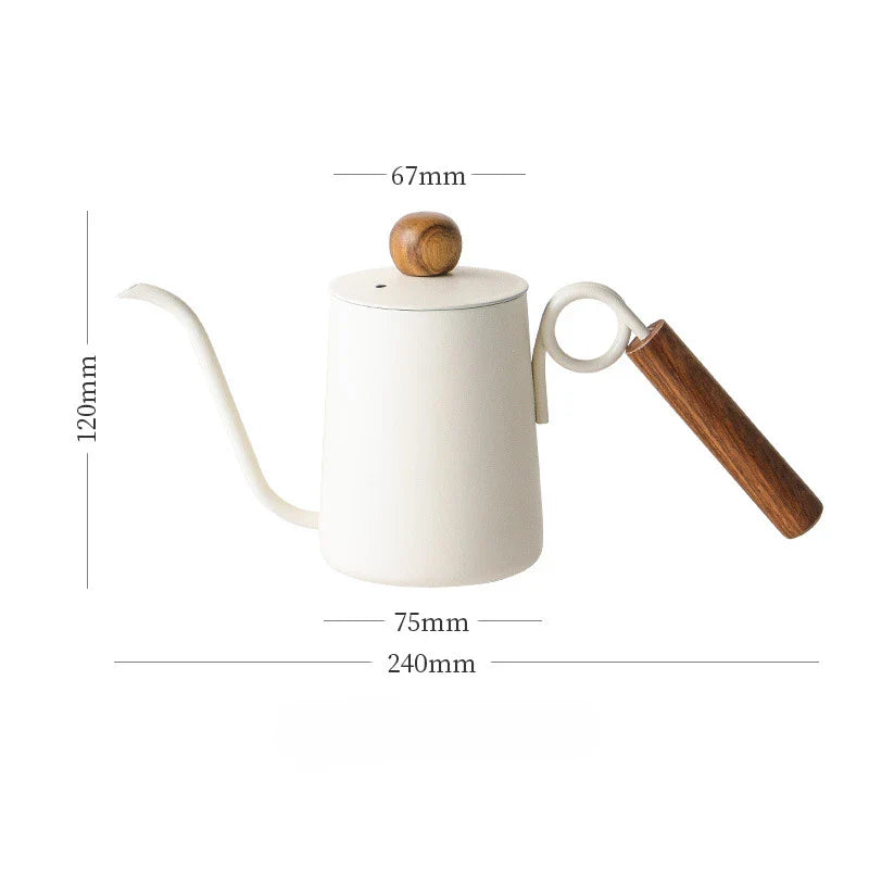 Kettle Coffee Pot Barista Accessories Hand Drip Kettle Gooseneck Stainless Coffee Maker Coffeeware Teaware Swan Neck Teapot Bar