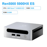 GenMachine New Mini PC Ryzen 9 5900HX ES Windows 11 DDR4 Max 64GB 3.2GHz Up to 4.6GHz WIFI6 Mini PC diy gaming computer