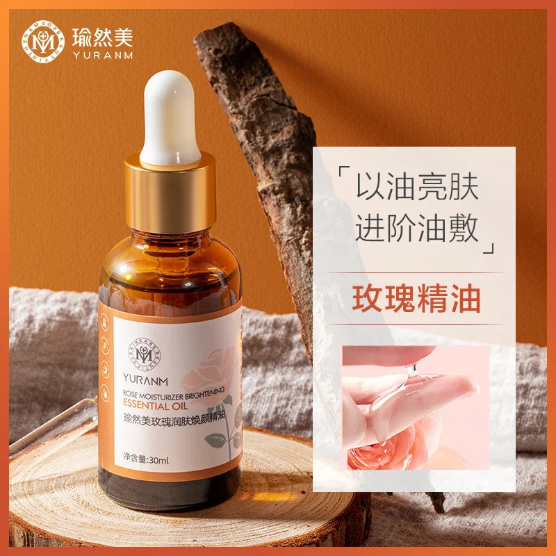 Yuranm Rose Essential Oil Open Back Massage Whole Body Pass Meridian Scraping Facial Essential Oil Female Men Authentic