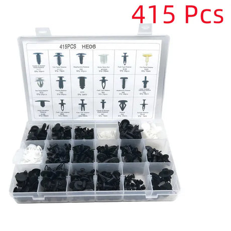 Car Push Retainer Clips Auto Fasteners Assortment Nylon Bumper Fender Rivets with 10 Cable Ties and Fasteners Remover Toyota GM