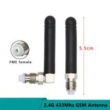 Omni Rubber Duck Mini WiFi Router Antenna for Communication with FME Female Connector, GSM Bend, 2.4G, 433Mhz