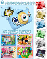 New Cartoon Kids Selfie Camera HD Kids Digital Video Cameras Toys with 32GB SD Card for Children Christmas Birthday Gifts