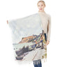 Van Gogh's Oil Painting Cashmere Scarf Women Winter Coffee House Print Wool Shawls and Wraps Ladies Cape Blanket Scarves New