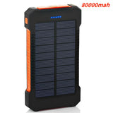 New 200000mah Large Portable Capacity Solar Power Bank Compass External Battery Outdoor Charging Powerbank For Xiaomi New