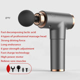 10head Lcd High Frequency Fascia Gun Massager With Portable Bag Therapy Gun For Fitness Massage Gun Muscle Relax Body Relaxation