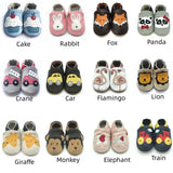 Baby Shoes Cow Leather Bebe Booties Soft Soles Non-Slip Footwear For Infant Toddler First Walkers Boys And Girls Slippers