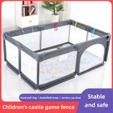 IMBABY Baby Playpens with Mosquito Net Playpen for Children Safety Barrier Baby Playground with Free Gifts Baby Activity Fence