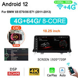 10.25'' Android 12 car Radio autoradio with screen for BMW X5/X6 E70 E71 CCC/CIC Carplay Bluetooth intelligent system Navigation