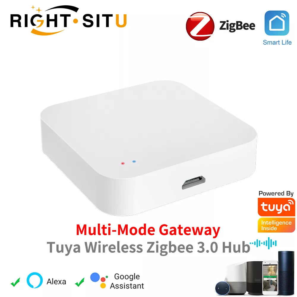 Tuya Zigbee Wireless Hub Gateway For Smart Home Automation for Zigbee Devices Via Smart Life Works with Alexa Google Home