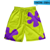 Anime Patrick Star shorts Boys Sports Shorts Fitness Basketball Beach Pants Squidward Tentacles Travel College Casual Gym shorts