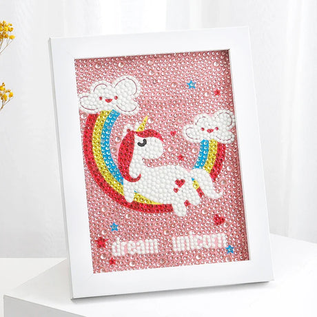 Diamond Painting by Number Kits for Kids Deer Unicorn Owl Crystal Rhinestone Diamond Embroidery Paintings Pictures Arts Craft