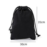 Canvas Bag Cotton Drawstring Drawstring Pocket Shopping Cotton Bag School Gym Travel Dustproof Handbag Blank girdle storage bag