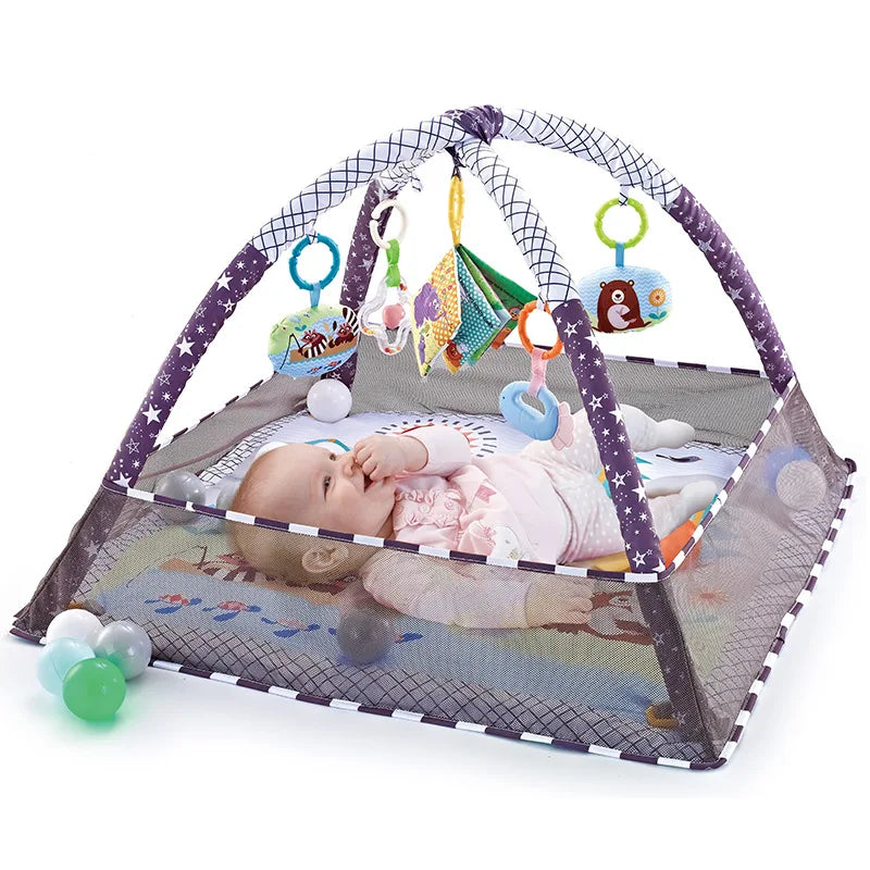 Baby Mat Kids Activity Gym Fitness Frame Play Mat Toys Playground Crawling Game Blanket Fence Toddler Game Center Kids Carpet