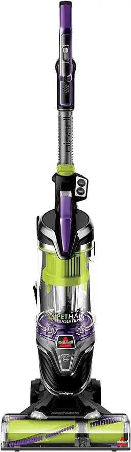 Pet Hair Eraser Turbo Plus Lightweight Upright Vacuum Cleaner, Grapevine Purple With Electric Green Accents