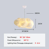 Cloud Chandelier Restaurant Lamps Modern White Floating Cloud Pendant Light Dining Room Hanging Lamp Kitchen Island Decor Light