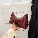 Black Trendy Women Shoulder Bag Fashion Pu Handbags Crossbody Bags Small Handle Bags Shopper Clutch Purse