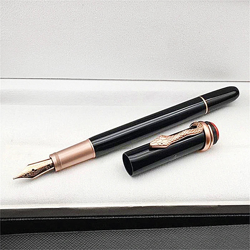 PPS Inheritance Series MB Red&Black Classic Fountain Rollerball Ballpoint Pen with Exquisite Snake Clip Writing Smooth