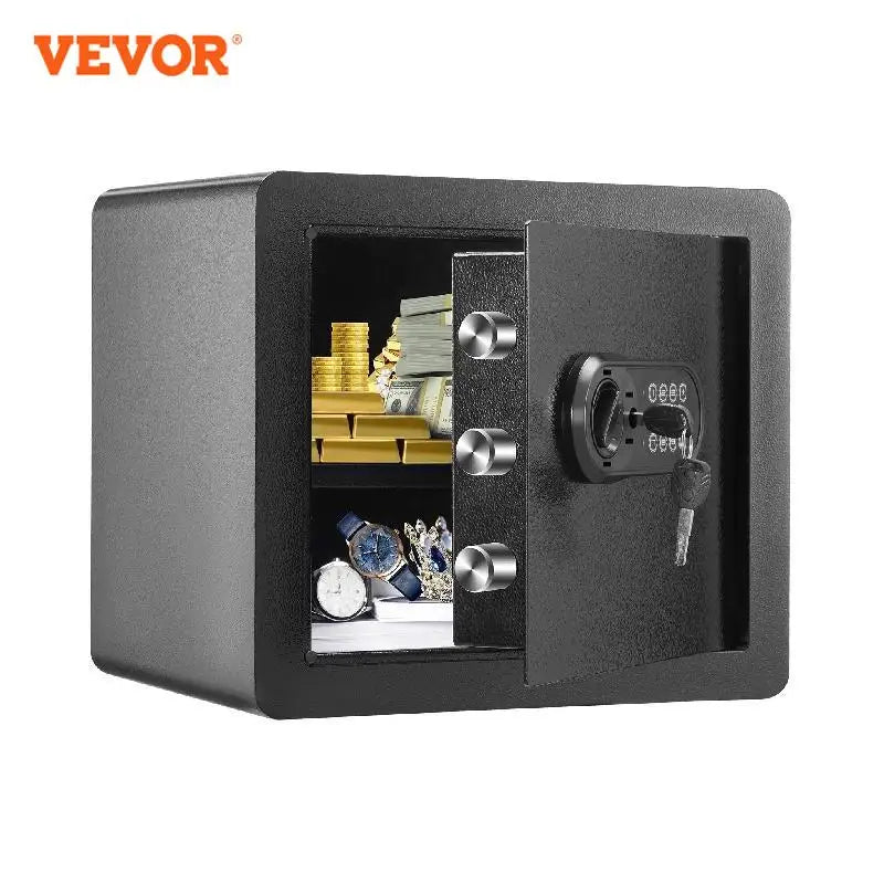 VEVOR 1.2/0.5 Cubbic Fit Electronic Safe Deposit Safe Box W/ Digital Access & Override Keys for Store Money Gun Jewelry Document