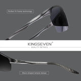 KINGSEVEN Genuine Polarized Men Aluminum Sunglasses Driving Mirror Lens Male Sun Glasses Aviation Women For Men Eyewear