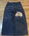 JNCO Jeans Men Y2K Harajuku Hip Hop 7 Graphic Embroidery Baggy Denim Pants Streetwear Casual High Waist Wide Leg Trousers New