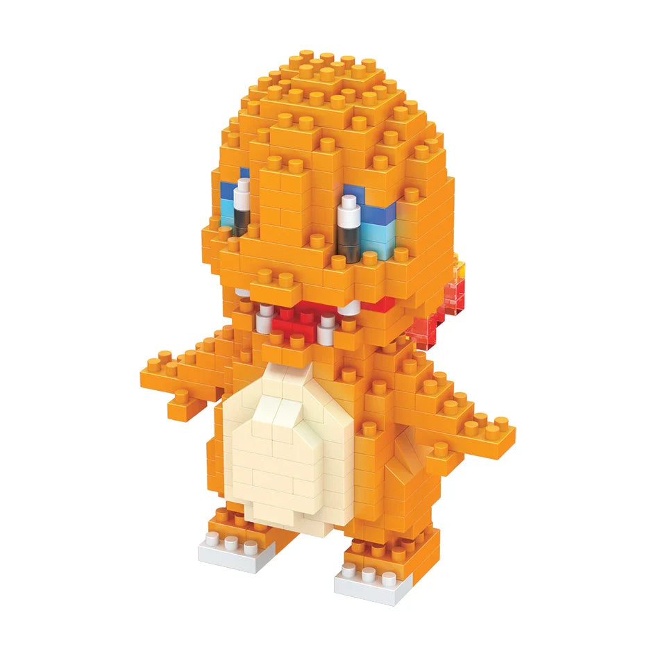 Building Blocks Assembly Anime Picachu Charizard Doll Blastoise Bulbasaur Gengar Bricks Figures Toy for Kid Gift