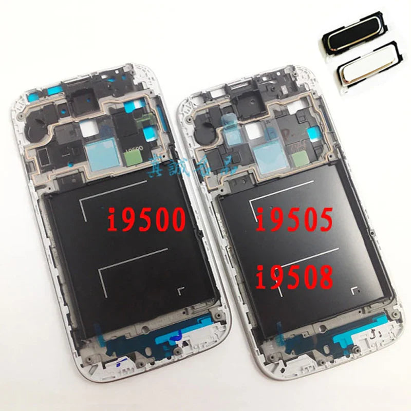 For Samsung Galaxy S4 I9500 Original Mobile Phone Bezel LCD Plate Housing Front Middle Frame With Home Button Key