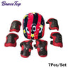 7Pcs Kids Skating Protective Gear Set Children Knee Wrist Guard Elbow Pads Bicycle Skateboard Ice Skating Roller Protector Guard