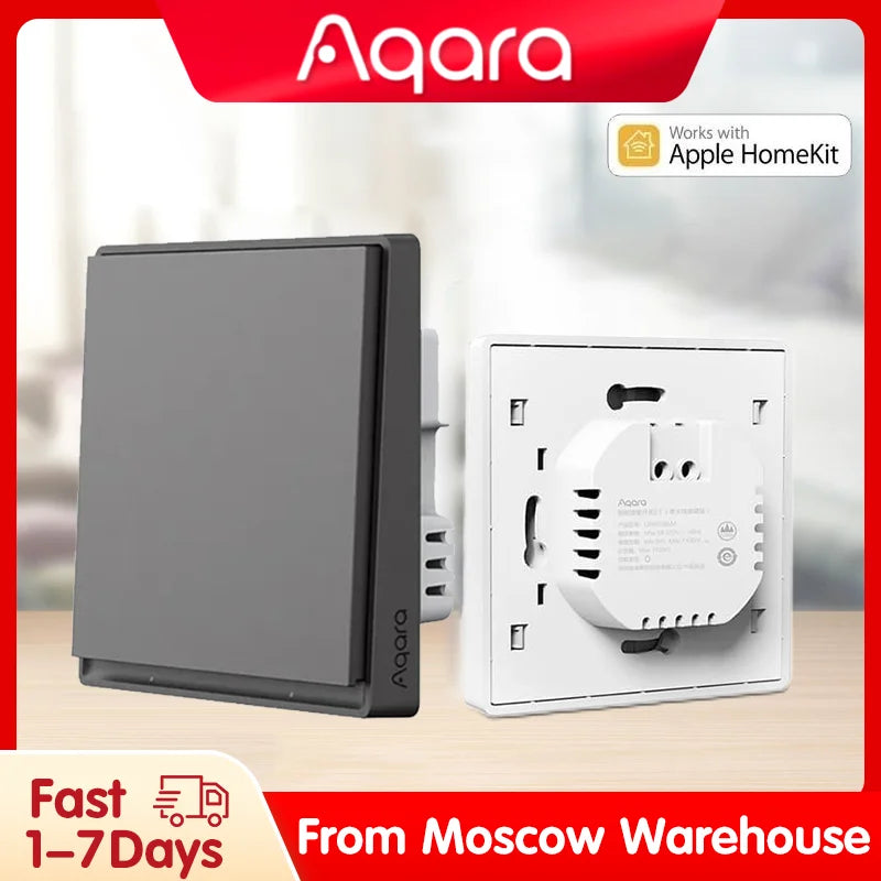 New Aqara Smart Wall Switch E1 ZigBee 3.0 Smart Home Wireless Key Light Switch Fire Wire With NO Neutral For Xiaomi Home Homekit