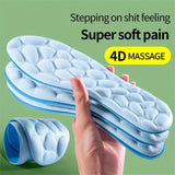 Massage Memory Foam Insoles For Shoes Sole Breathable Cushion Sport Insoles For Feet Orthopedic Insoles Running Care Pads 1pair