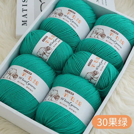 Top Quality Wool Blended Crochet Yarn Knitting Sweater Scarf Woollen Thread Thick Yarn 4ply 3pcs*100g=300grams Free shipping