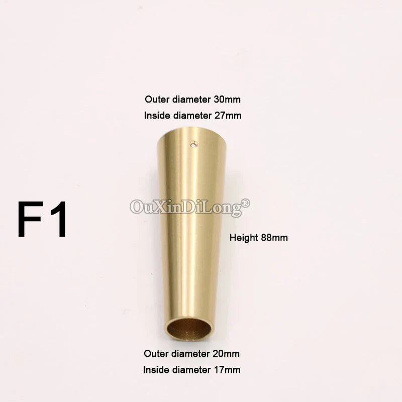 4PCS Pure Brass Covers Chair Cups Cabinet Covers Sofa Brass Tip Cap Furniture Tube Leg Protector Metal Legs Base GF48