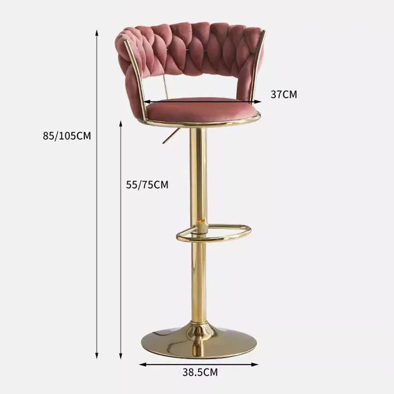 Luxury Modern Bar Stools Nordic Office Kitchen Chair Office Design Home Comfort Sedie Sala Da Pranzo Interior Decoration