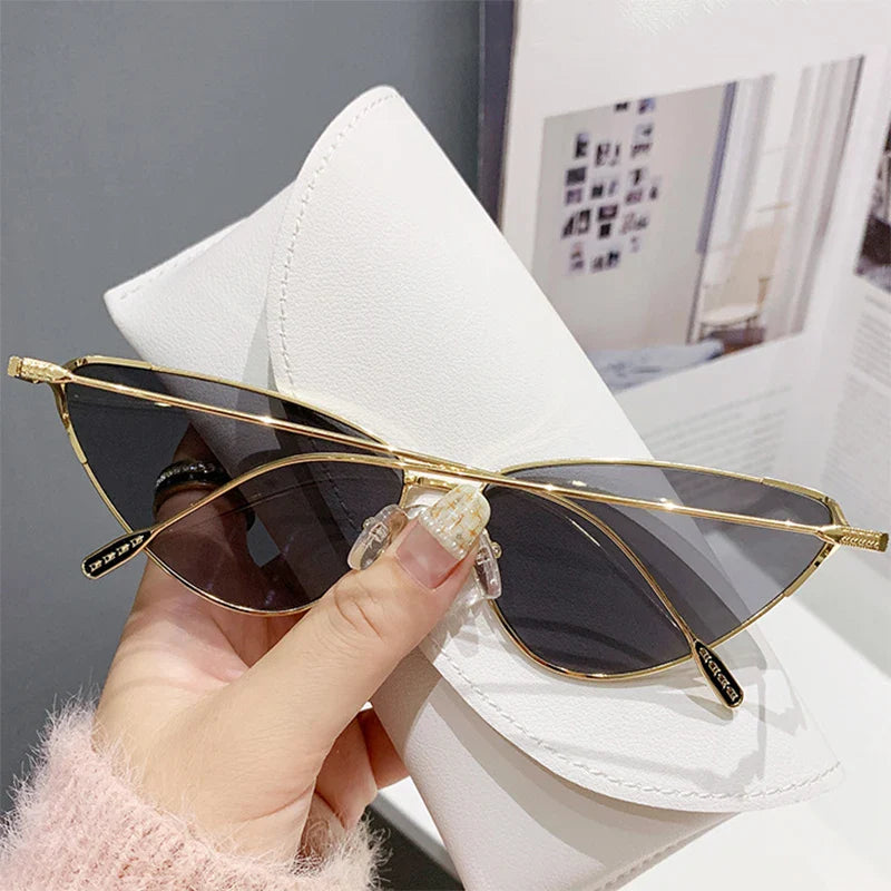 New Cat Eye Sunglasses Women Trendy 2023 Vintage Fashion Sun Glasses Lentes De Sol Mujer Lunette Soleil Femme Zonnebrillen Dames