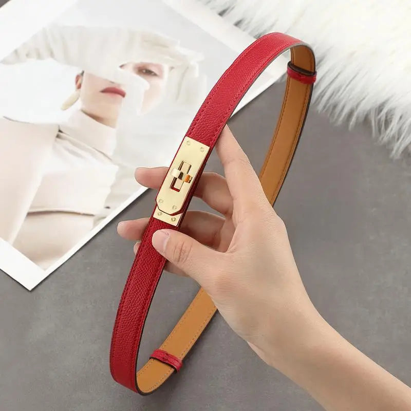 High Quality Ladies Girls Leather 1.8cm Designered Women Belts Buckle Dress Jeans Trench Waistband Belt for women party belt