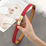 High Quality Ladies Girls Leather 1.8cm Designered Women Belts Buckle Dress Jeans Trench Waistband Belt for women party belt