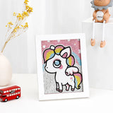 Diamond Painting by Number Kits for Kids Deer Unicorn Owl Crystal Rhinestone Diamond Embroidery Paintings Pictures Arts Craft