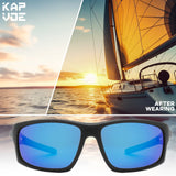 Kapvoe-Sports Polarized Sunglasses for Men Cycling Running Fishing UV400 Golf Sun Glasses Lightweight Outdoor Goggles 2024