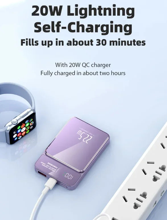 Xiaomi Power Bank 30000 MAh Wireless Magnetic Power Bank Magsafe Super Fast Charging Suitable For IPhone Xiaomi Samsung Huawei